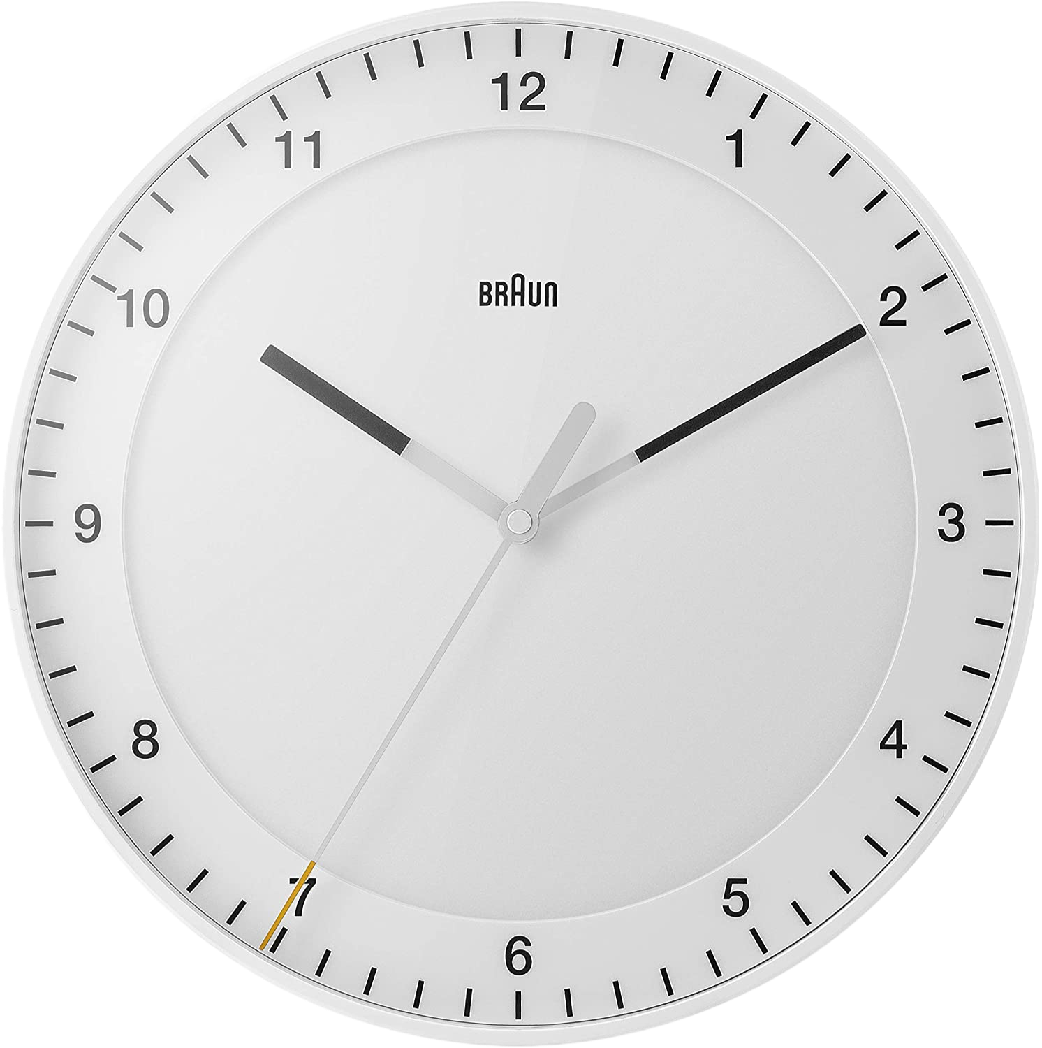 Braun Clocks BC17 Classic Large Analogue Black Wall Heima