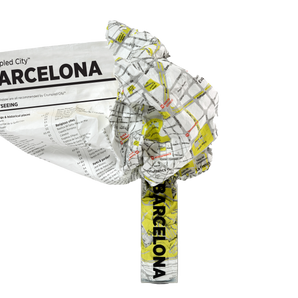 Palomar - Crumpled City Map - Barcelona