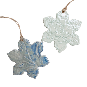 thenatc - Ornament - Aqua Snowflake