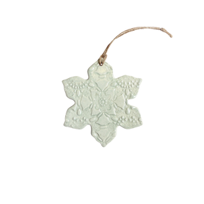 thenatc - Ornament - Aqua Snowflake