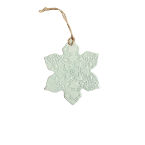 thenatc - Ornament - Aqua Snowflake