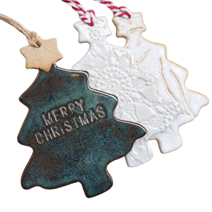 thenatc - Ornament - White Tree w/star