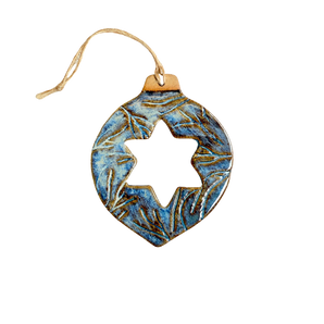 thenatc - Ornament - Blue Bauble w/star