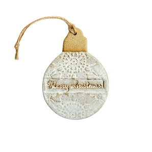 thenatc - Ornament - "Merry Christmas" Bauble