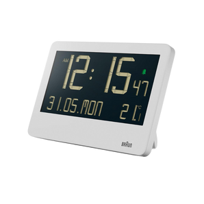 Braun Clocks - BC14 Digital Wall Clock - White