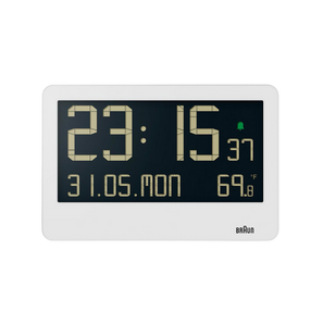 Braun Clocks - BC14 Digital Wall Clock - White