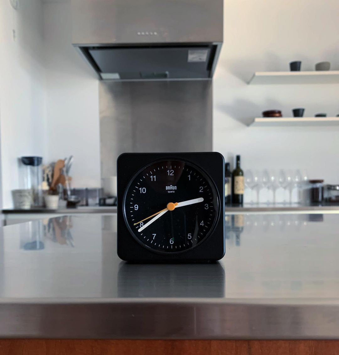 Braun Clocks BC02X Classic Travel Analogue Alarm Clock Black