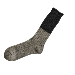 NISHIGUCHI KUTSUSHITA - Wool Cotton Slab Socks