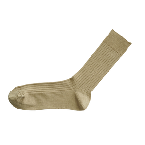 NISHIGUCHI KUTSUSHITA - Silk Cotton Ribbed Socks