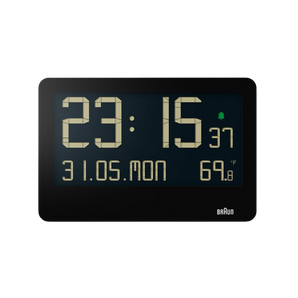 Braun Clocks - BC14 Digital Wall Clock - Black