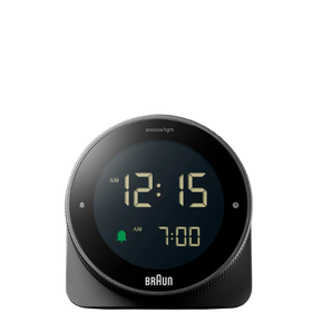 Braun Clocks - BC24 Touch Display Digital Alarm Clock - Black