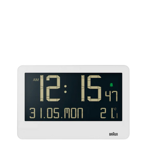 Braun Clocks - BC14 Digital Wall Clock - White