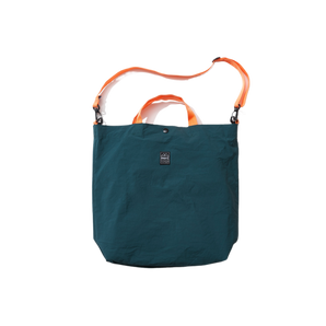 OMCC - Shopping Shoulder Tote - Viridian/Orange