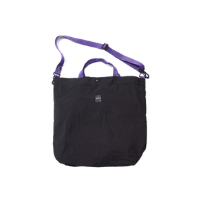 OMCC - Shopping Shoulder Tote - Black/Purple