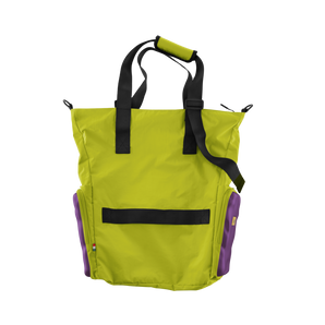 Crash Baggage - CRASH NOT CRASH Side Tote Bag - Acid Green & Violet
