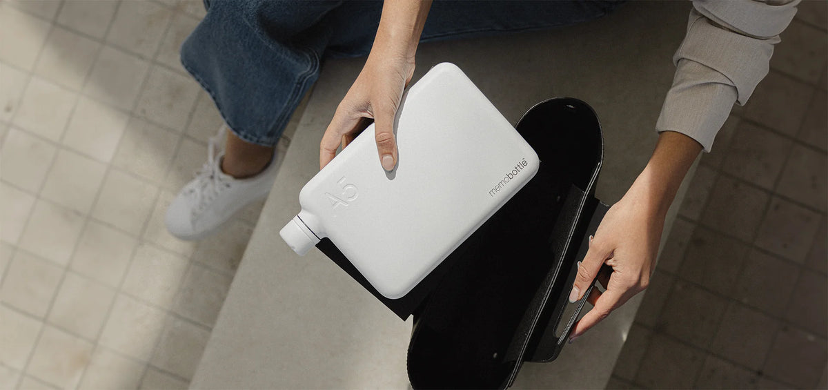 The flat water bottle designed to fit in your bag