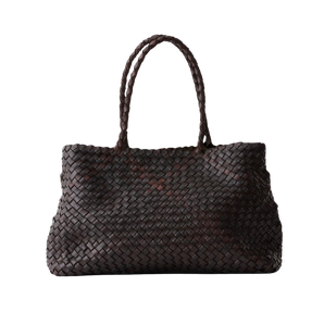Dragon Diffusion - VINTAGE MESH TOTE - DARK BROWN