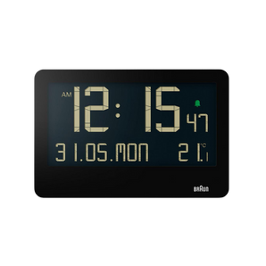 Braun Clocks - BC14 Digital Wall Clock - Black