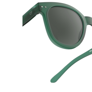 Izipizi - French Brand Sunglasses (Adult) - Shape #N - Green Crystal