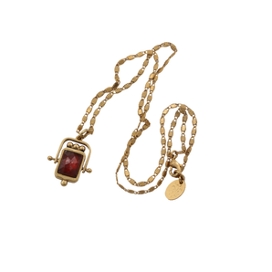 LA2L - Collier Sacha pivot force - Hessonite