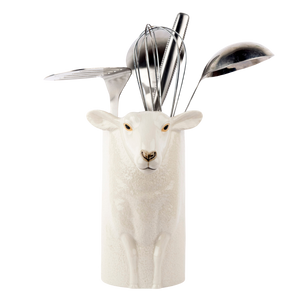 Quail Ceramics - White Faced Suffolk Sheep Utensil Pot