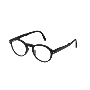 Izipizi - French Brand Foldable Reading Protection Glasses (Adult) - Shape #F - Black