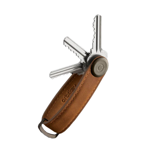 Orbitkey - 2.0 Key Organiser - Crazy-Horse - Chestnut Brown