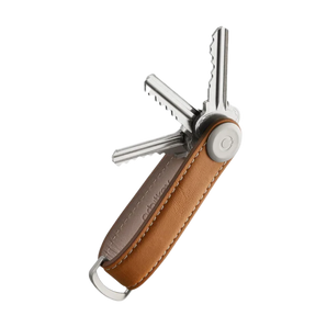 Orbitkey - 2.0 Key Organiser - Leather - Tan/White