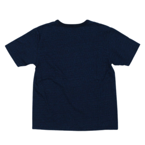 UES - NO.7 YARN-DYED INDIGO HENLEY NECK T-SHIRT