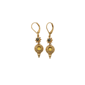 LA2L - Boucles Jasmine new - Pyrite/Citrine