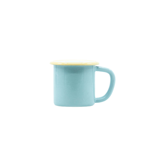 Elifle Enamelware - Small Mug - Blue Yellow