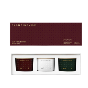 Skandinavisk - GIFTSET - WINTER SPIRIT Scented Candle (3 x 90g)