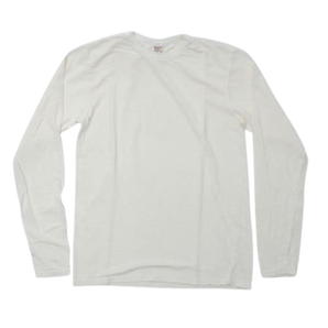 UES - LINEN LONG SLEEVE T - WHITE