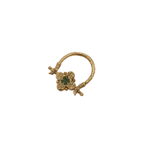 LA2L - Bague Théra Pivot - Émail vert / Améthyste
