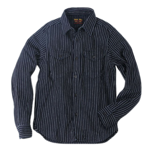 UES - INDIGO STRIPE FLANNEL SHIRT