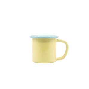 Elifle Enamelware - Small Mug - Yellow Blue