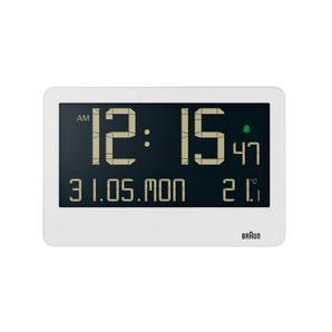 Braun Clocks - BC14 Digital Wall Clock - White