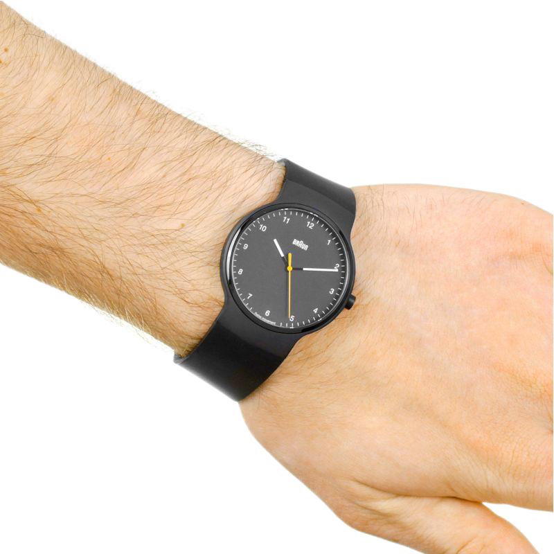 Braun Watch BN0221Prestige Slim Watch with Rubber Strap Heima