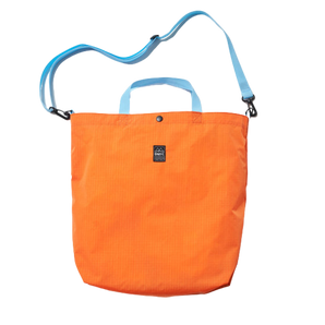 OMCC - Packable Tote - Orange/Light Blue