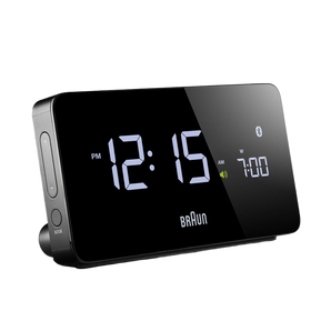 Braun Clocks - BNC020 Braun Digital Bluetooth Connected Clock - Black