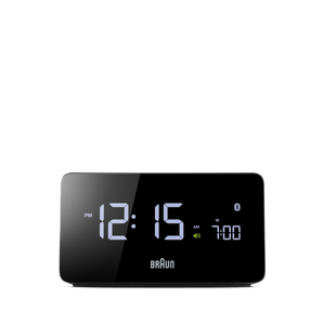 Braun Clocks - BNC020 Braun Digital Bluetooth Connected Clock - Black