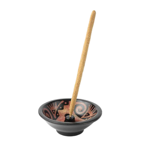 Luna Sundara - Incense Holder Modelo Classico (with 3 Incense Sticks) - Black & Red