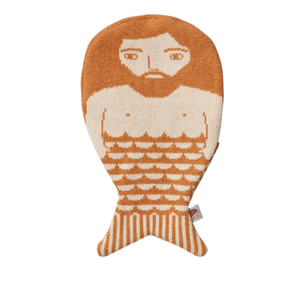 Donna Wilson - Hot Water Bottle  - Mermaid / Merman (Brown / Harvest)