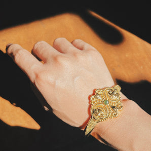 LA2L - Bague Sacha coeur flamme - Hessonite