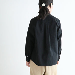 pot-pourri - Stand Collar Shirt - Black