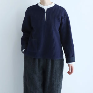 pot-pourri - Quilted Pullover - Navy