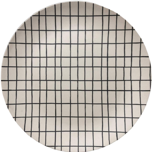 nuukk - Large Bamboo Plate - Grid White