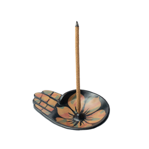 Luna Sundara - Incense Holder Modelo Mano (with 3 Incense Sticks) - Peach