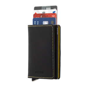 Secrid - Slimwallet - Matte (RFID Blocking) - Black/Yellow