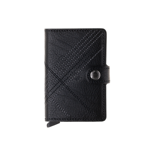 Secrid - Miniwallet - Stitch Linea (RFID Blocking) - Black